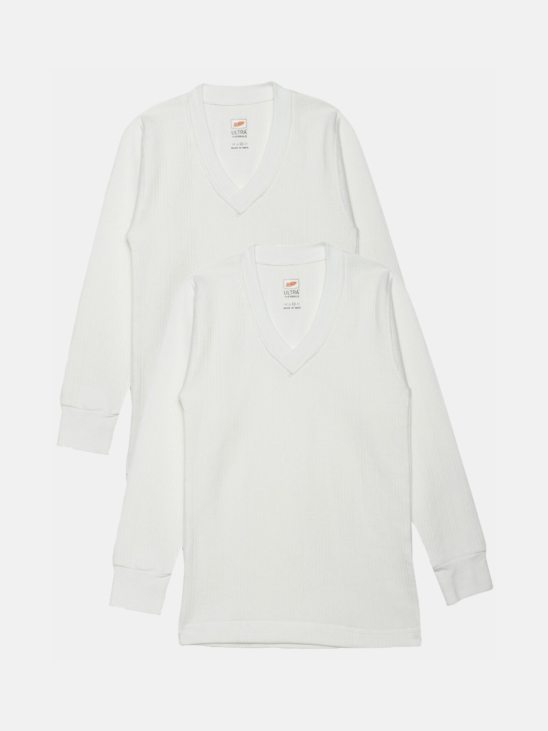 

Dollar Ultra Kids Pack Of 2 Cotton Thermal Tops, White