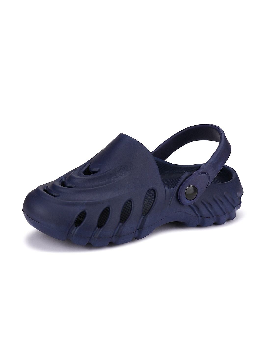 

BERSACHE Men Self Design Lightweight Clogs, Navy blue