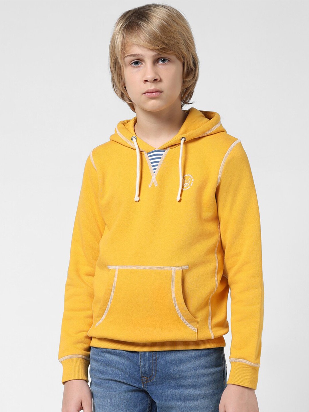 

Jack & Jones Junior Boys Hooded Pullover, Yellow