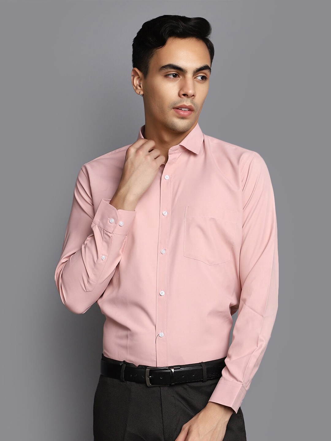 

V-Mart Spread Collar Formal Shirt, Pink