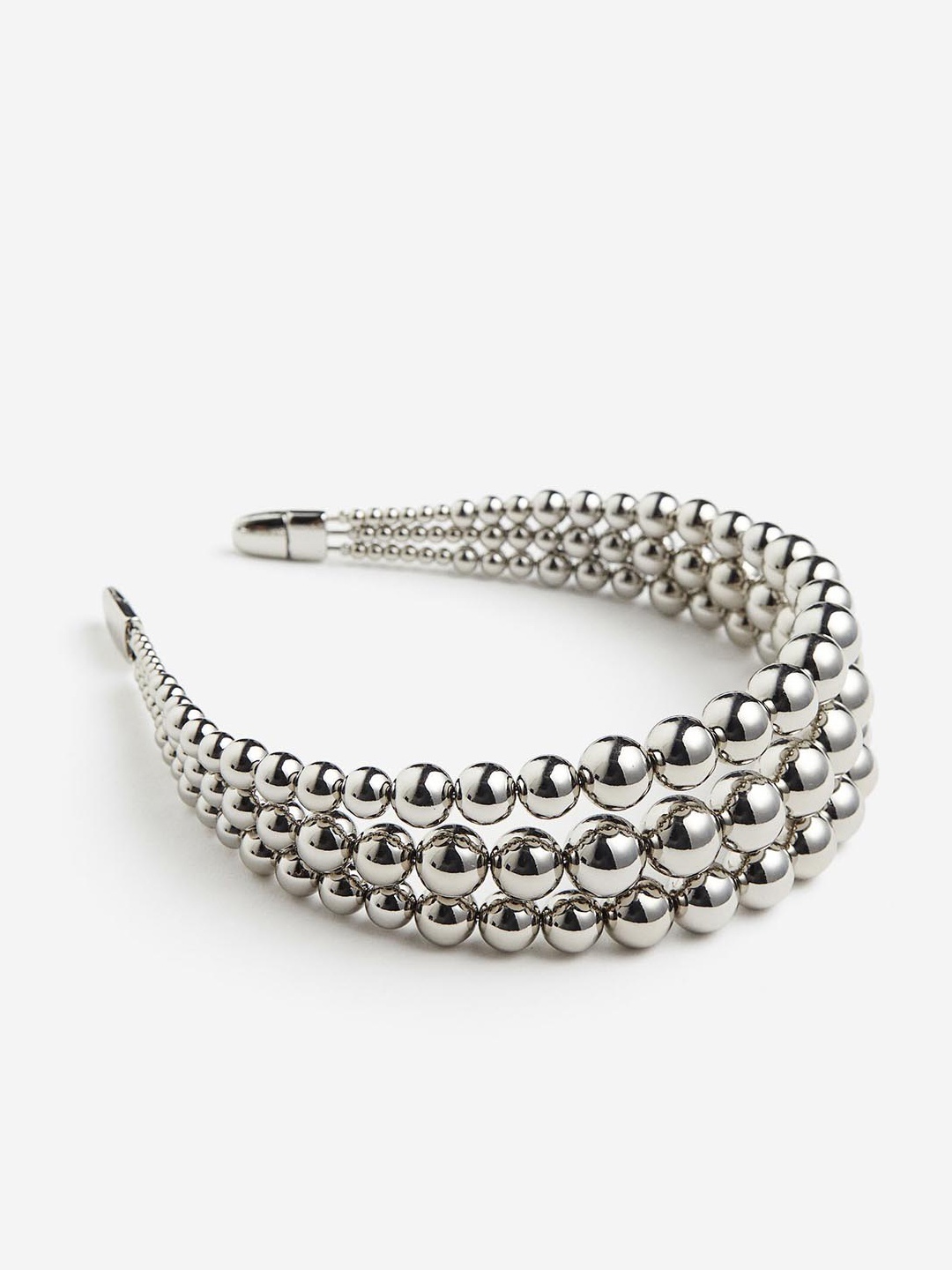 

H&M Beaded Alice Band, Silver