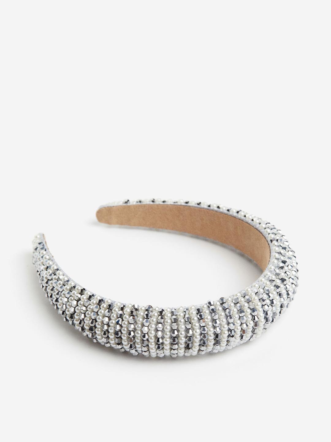

H&M Beaded Alice Band, White