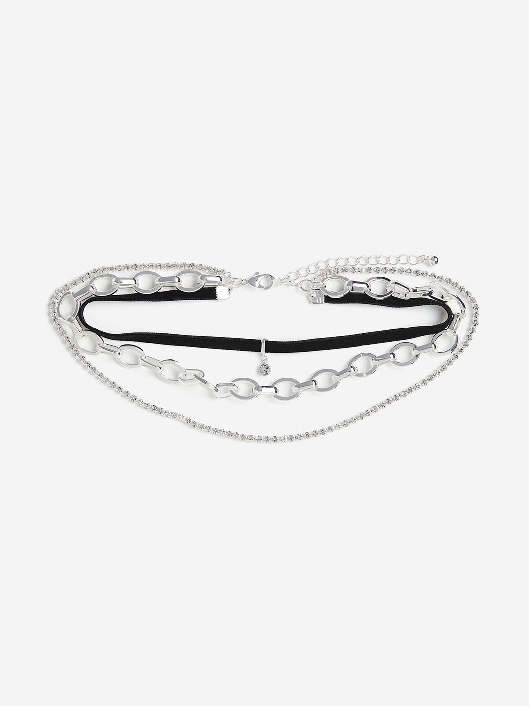 

H&M Three-strand Short Necklace, Silver