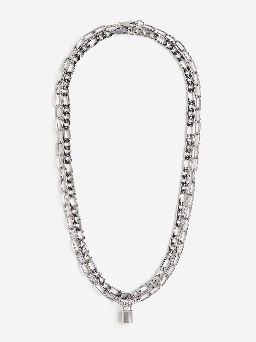 

H&M 2-Pack Necklaces, Silver