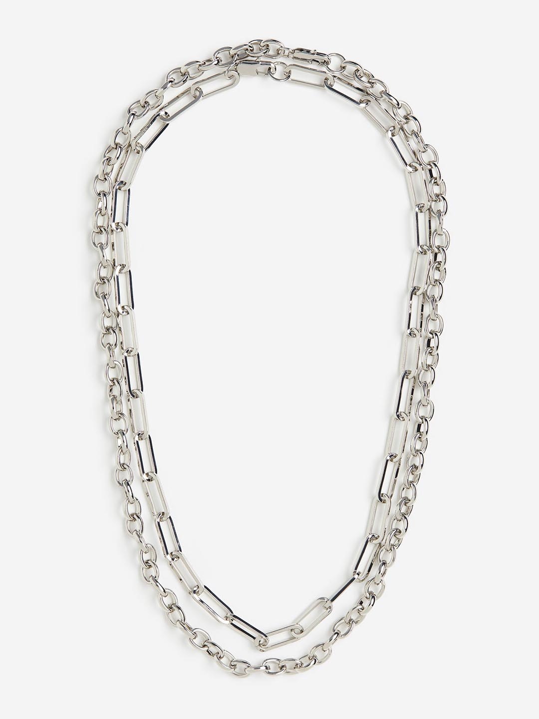 

H&M Men 2-Pack Necklaces, Silver