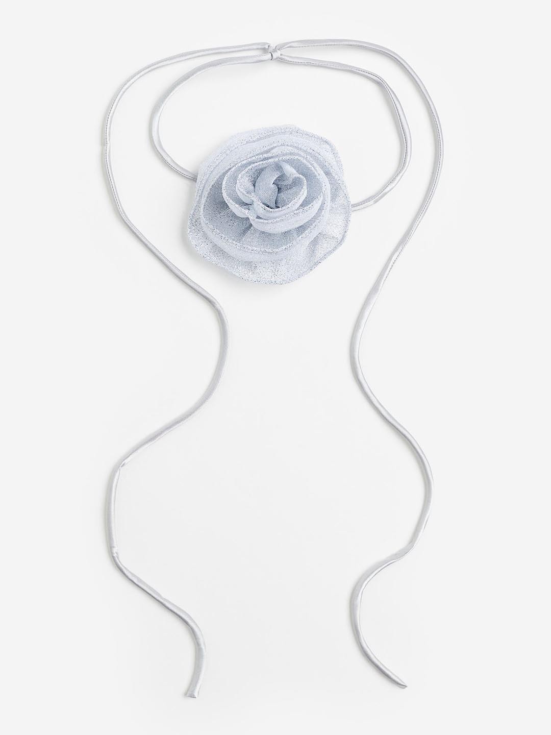 

H&M Women Appliqud Scarf Necklace, Silver