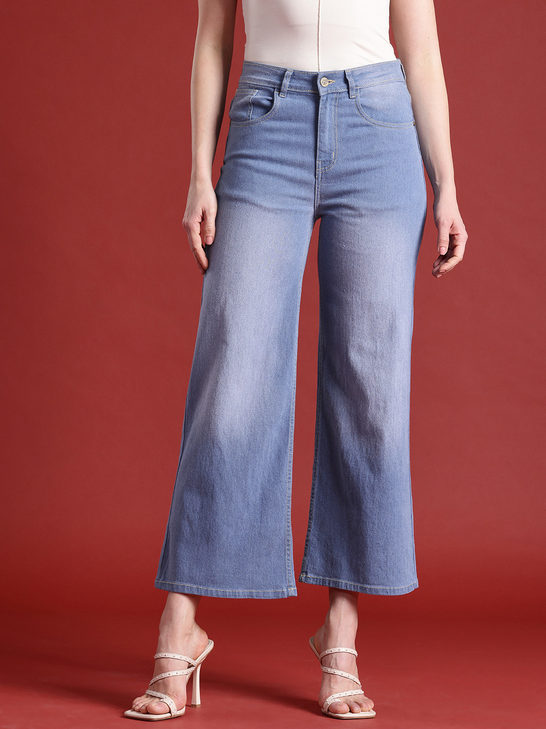 

all about you Women Flared Fit Jeans, Blue