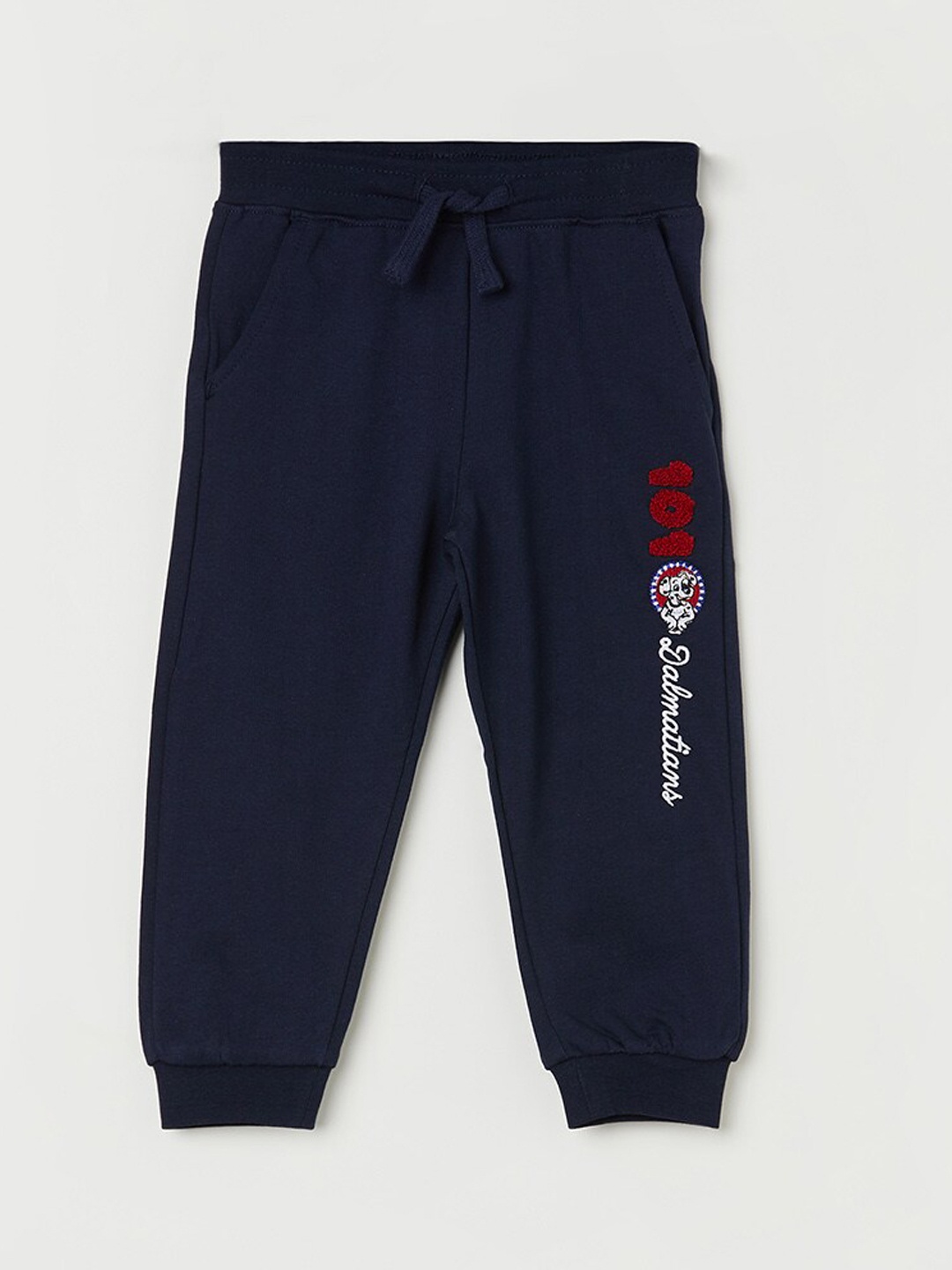 

Juniors by Lifestyle Boys Regular Fit Mid-Rise Pure Cotton Joggers, Navy blue
