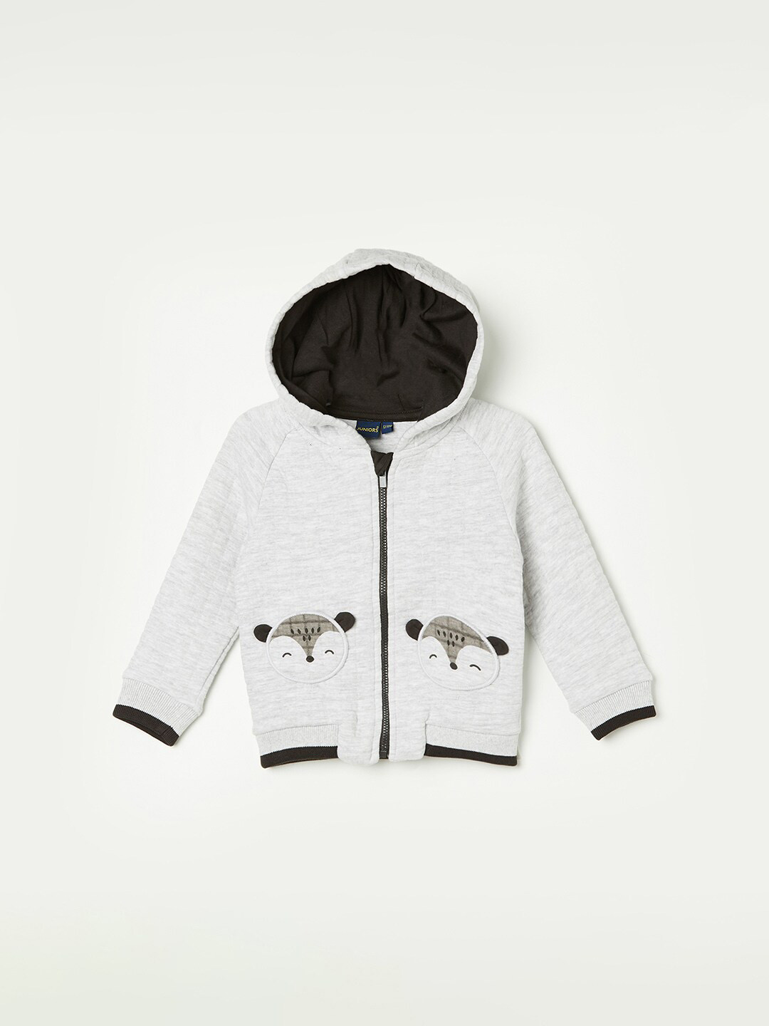 

Juniors by Lifestyle Boys Graphic Printed Hooded Front-Open Sweatshirt, Grey