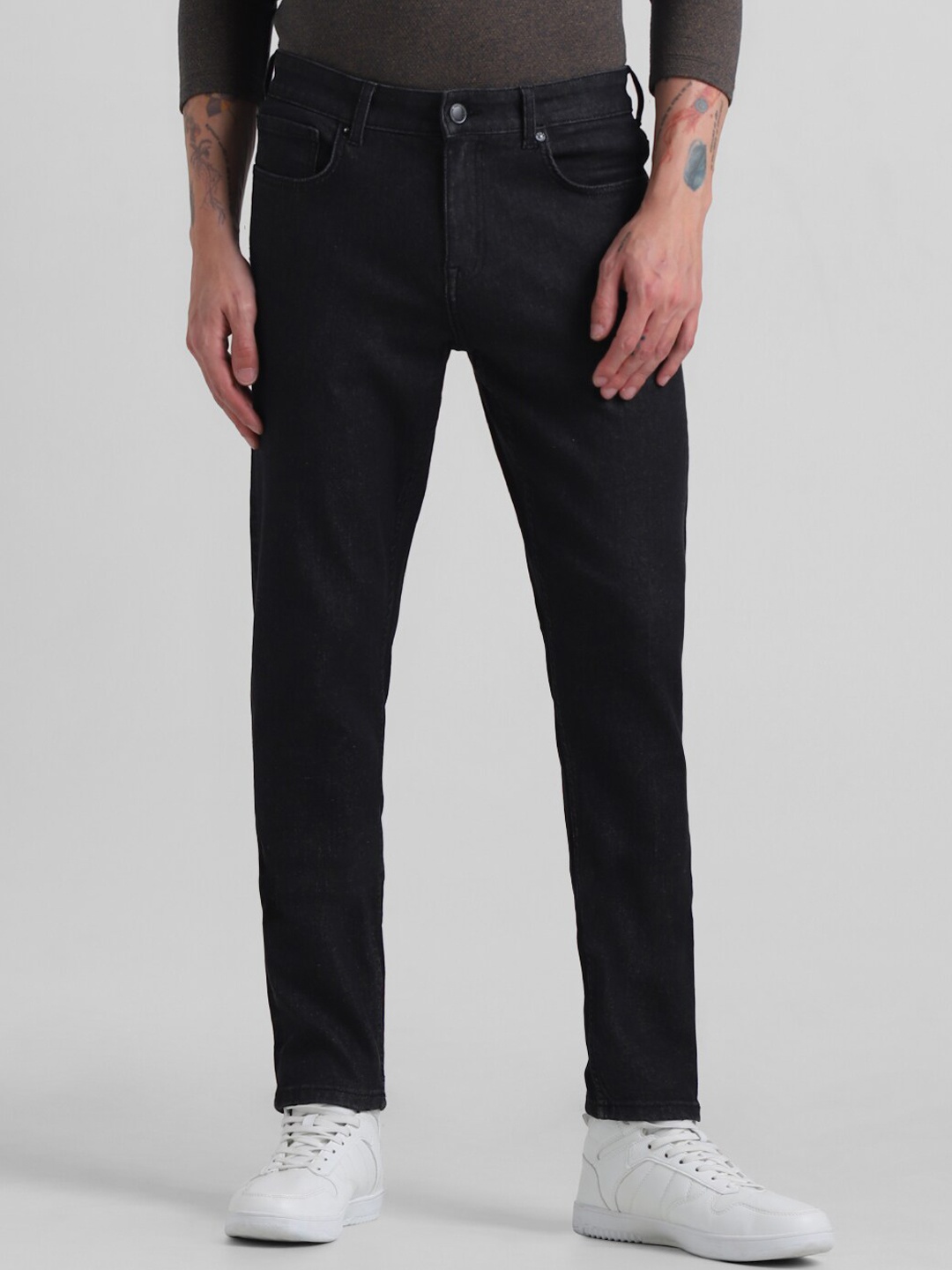

Jack & Jones Men Slim Fit Clean Look Stretchable Jeans, Black