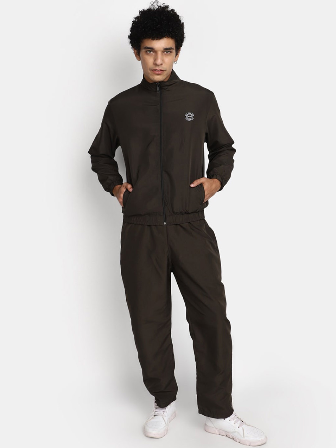 

V-Mart Mock Collar Sports Tracksuit, Green