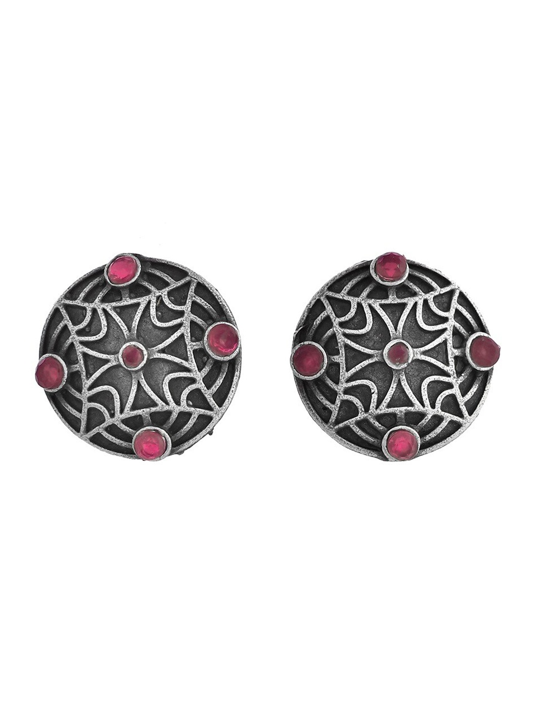 

Infuzze Silver Plated Stone Studded Adjustable Toe Rings