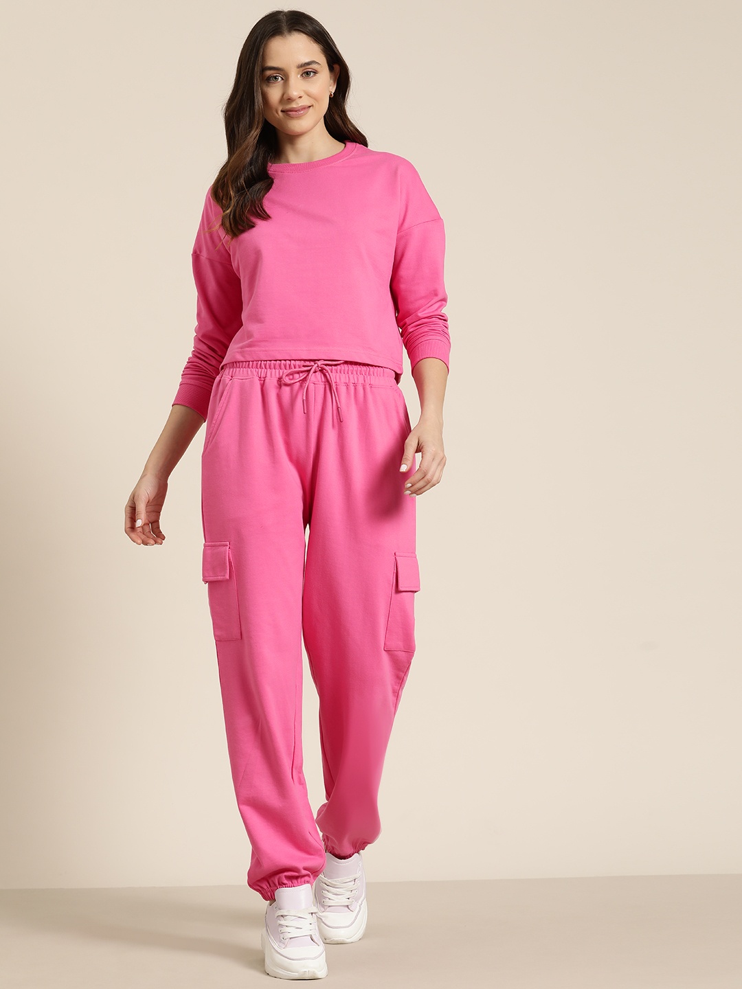 

HERE&NOW Sweatshirt with Joggers, Pink