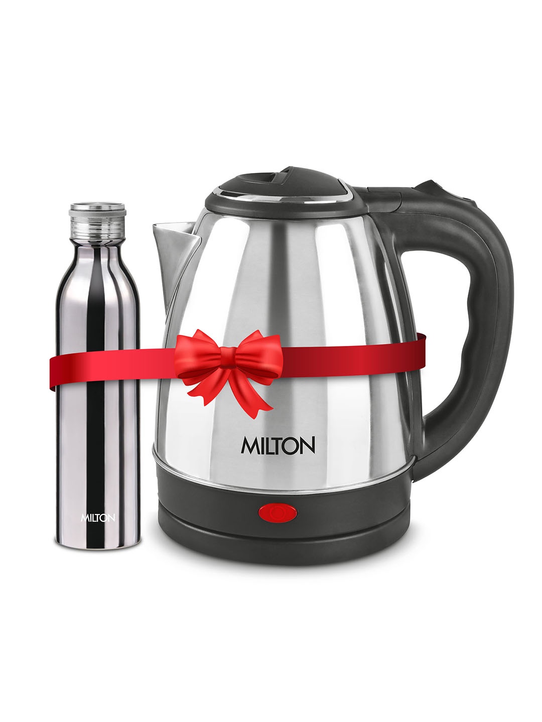 

Milton Go Electro Silver Toned Kettle 2 Litres Silver & Glitz Water Bottle-710 ml