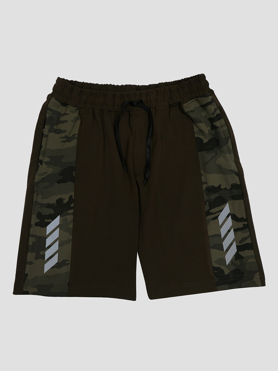 

F&S Boys Printed High Rise Rapid Dry Outdoor Sports Shorts, Green