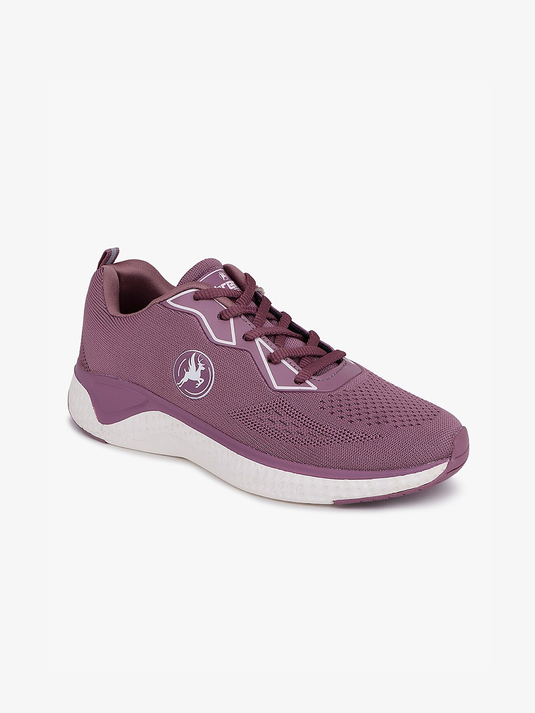 

Trenz Women Smart Run Textile Running Shoes, Mauve