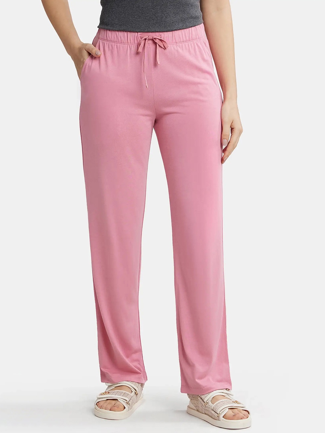 

Jockey Environment Friendly Micro Modal Fiber Relaxed Fit Pyjama-RX76, Pink