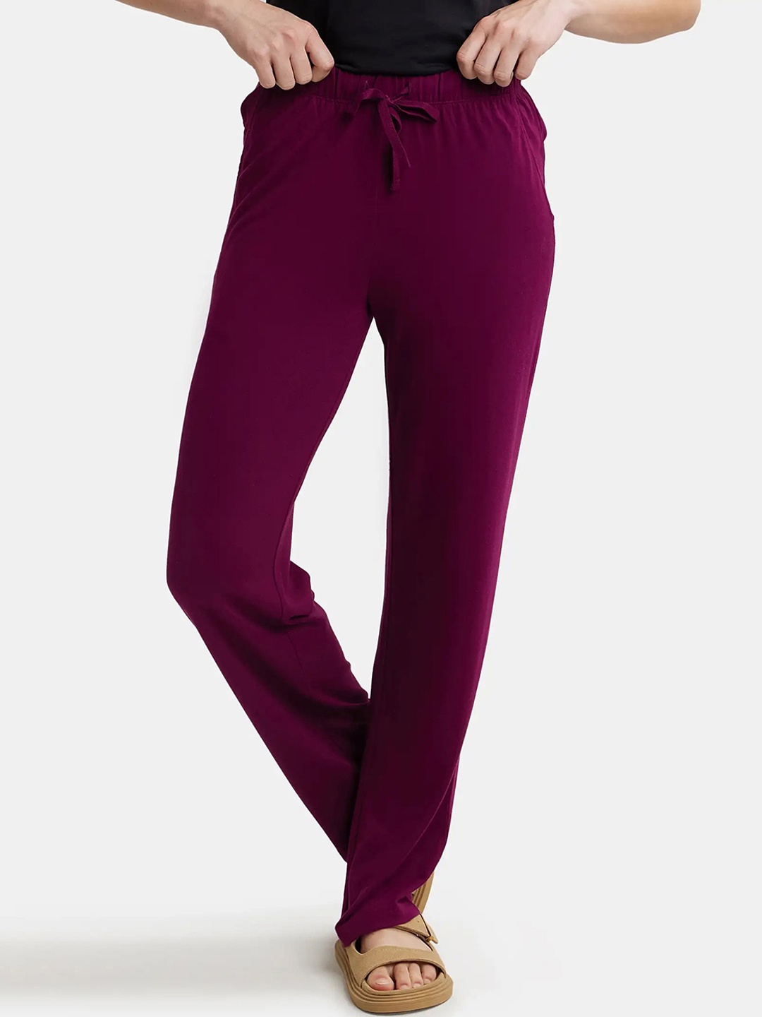 

Jockey Environment Friendly Micro Modal Fiber Relaxed Fit Pyjama-RX76, Burgundy