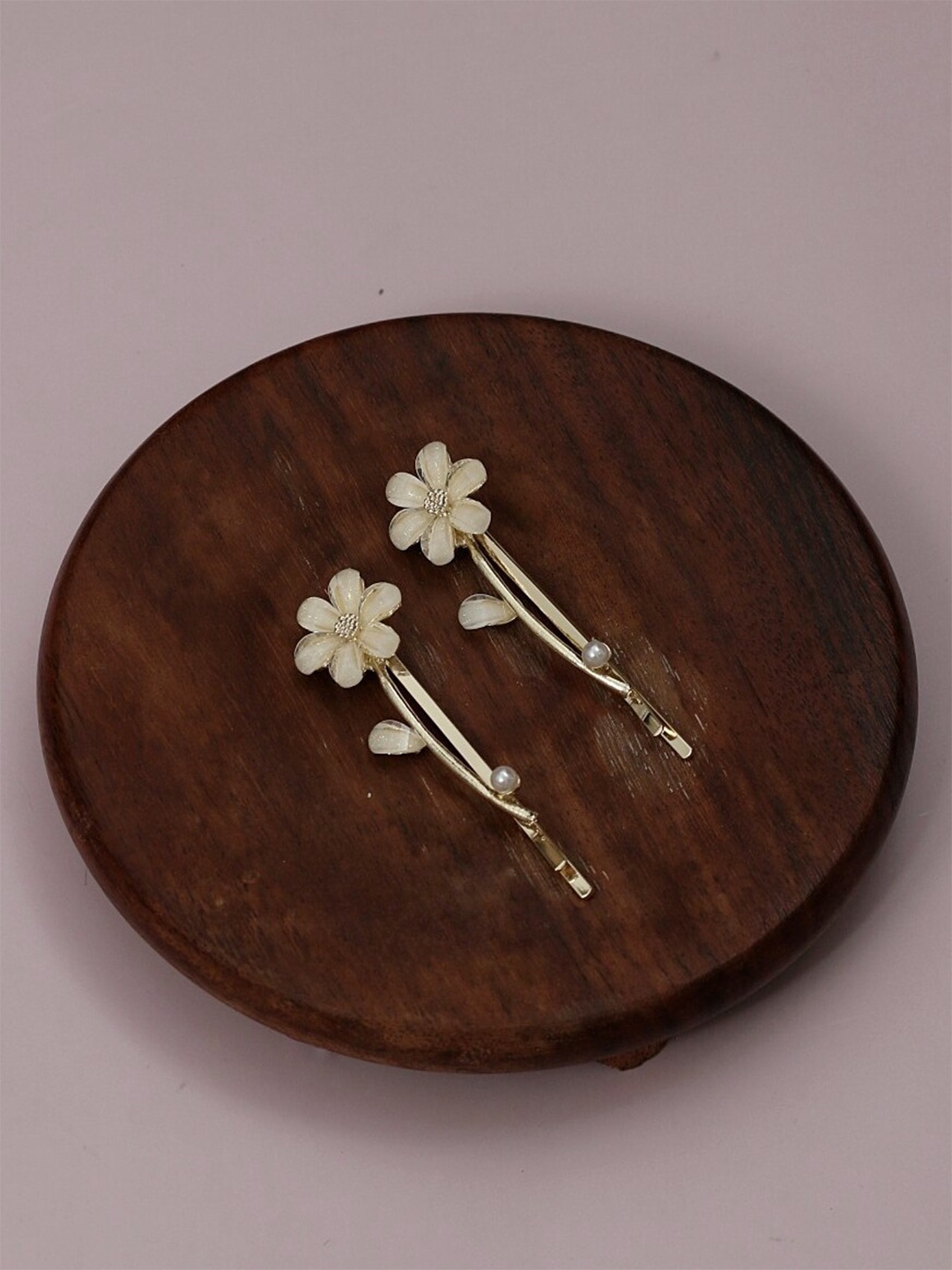 

Yellow Bee Embellished Alligator Hair Clip, Gold