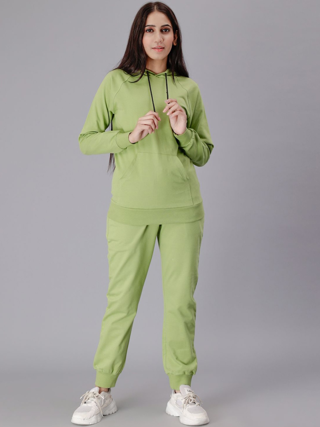 

SAAKAA Hooded Pure Cotton Tracksuit, Green