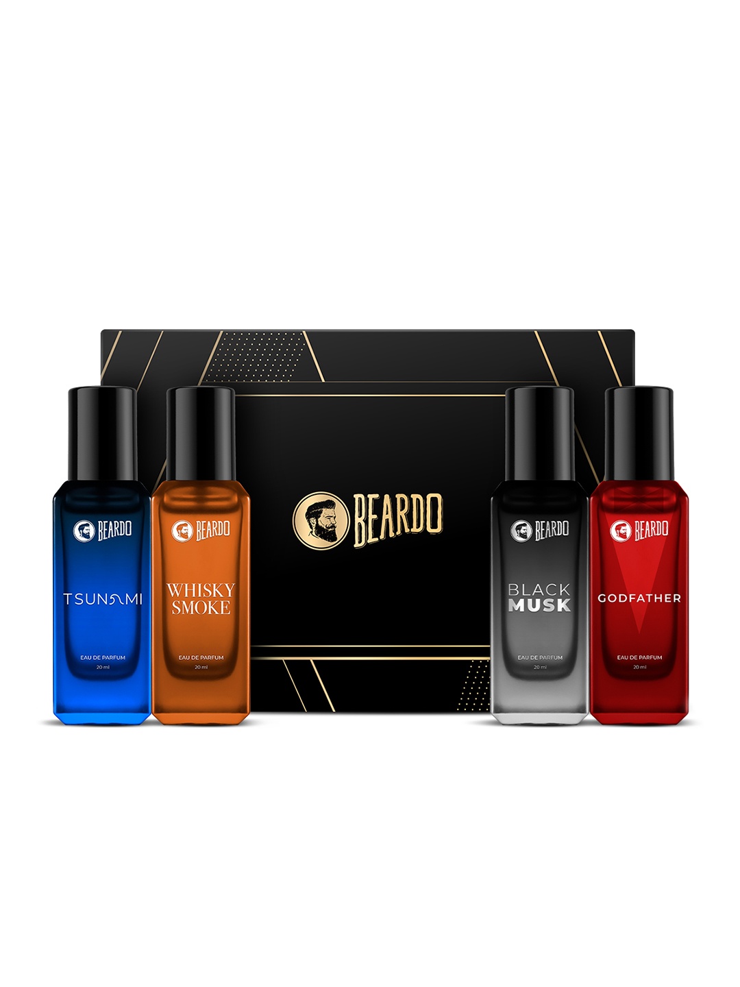 

BEARDO Men Set of 4 Assorted Long Lasting Eau de Parfum - 20ml each