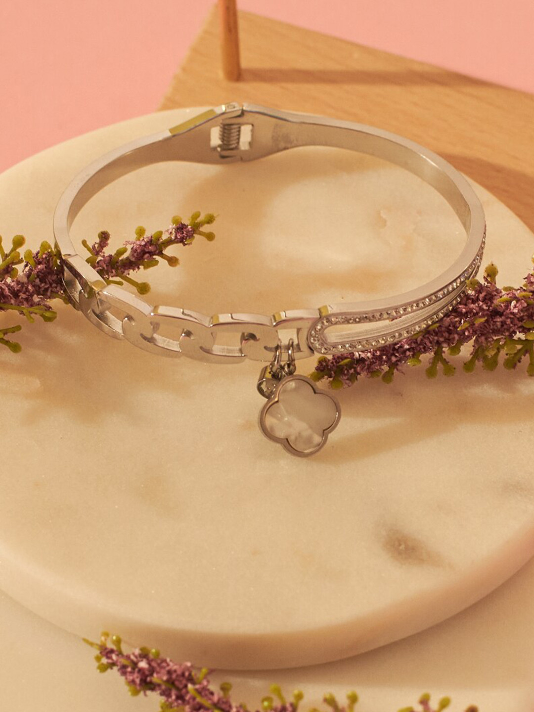 

SALTY Stainless Steel Charm Bracelet, Silver