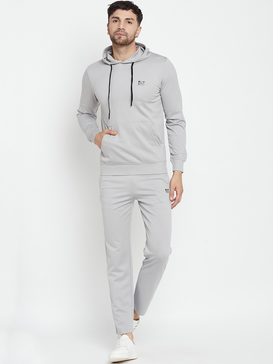 

Okane Long Sleeves Hood Pullover Sweatshirt & Trackpant, Grey