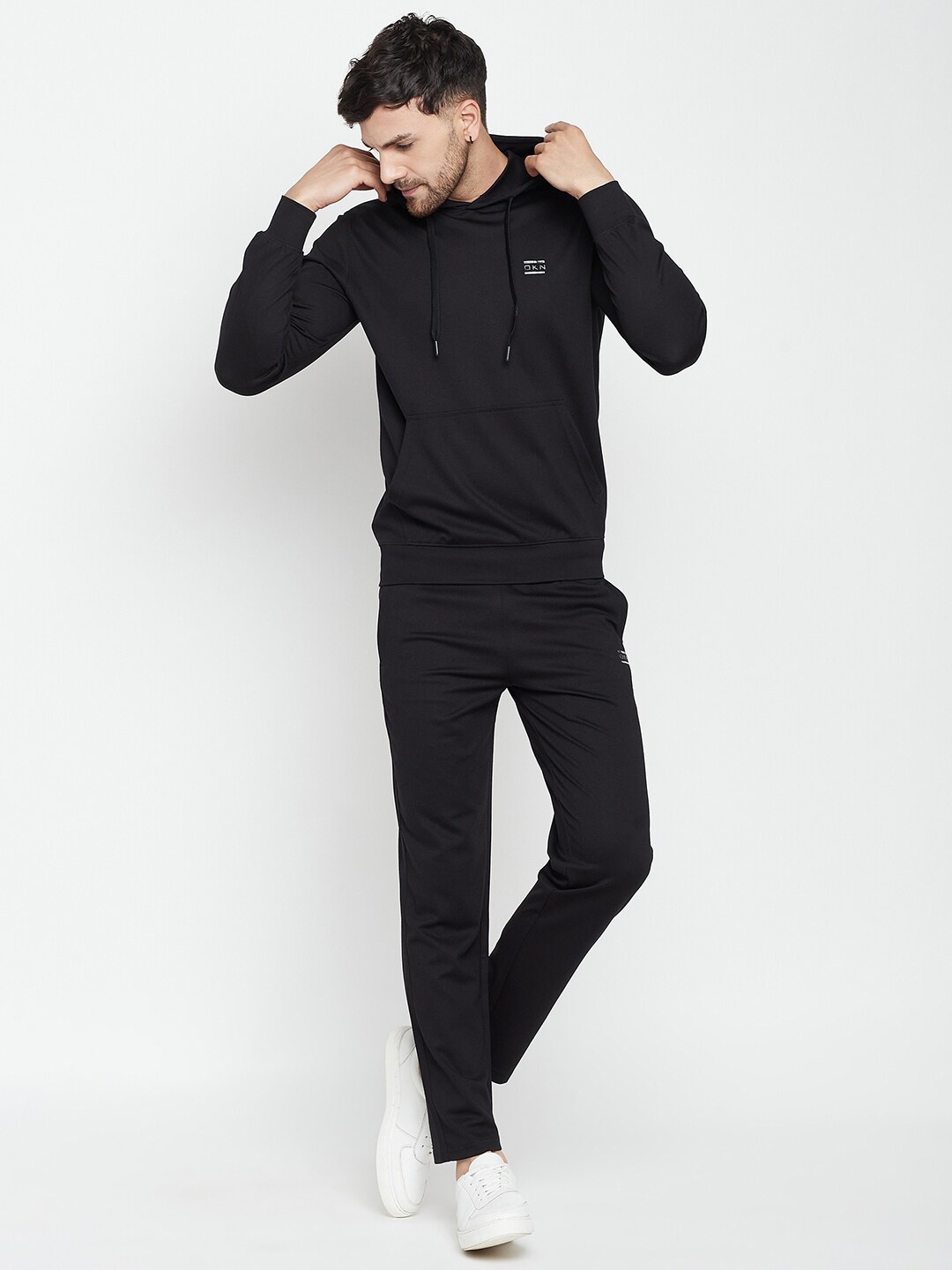 

Okane Hooded Sweatshirt & Trackpant Tracksuit, Black