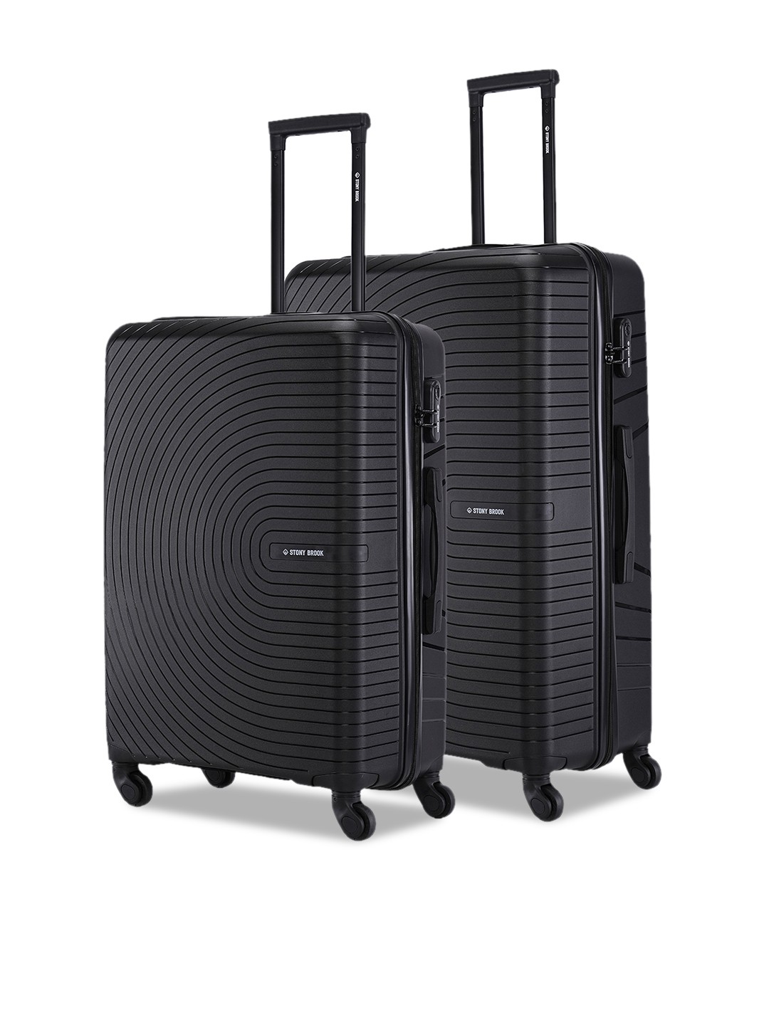 

Stony Brook by Nasher Miles Crescent Set Of 2 Hard-Sided Trolley Suitcase - 197 L, Black