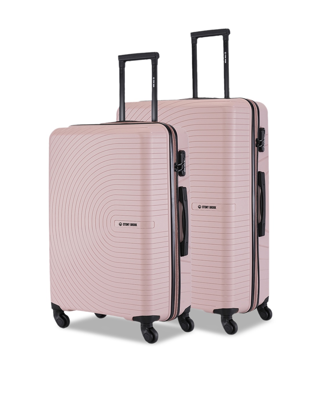 

Stony Brook by Nasher Miles Crescent Set Of 2 Hard-Sided Trolley Suitcase-65 & 75 cm, Champagne