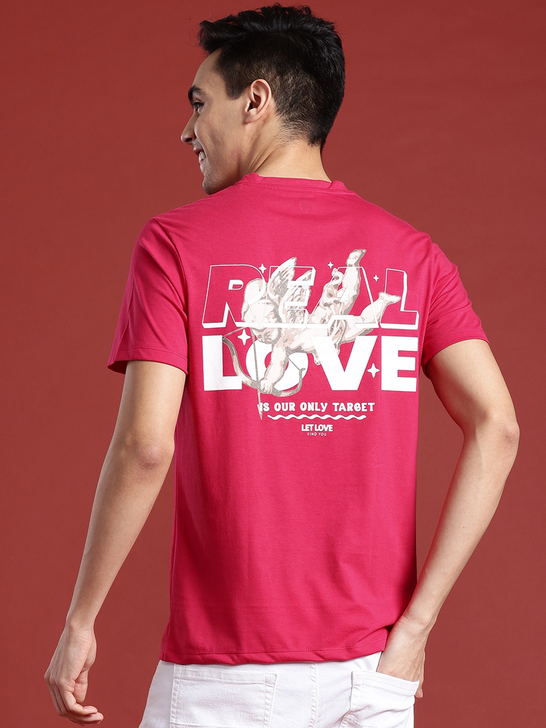 

Mast & Harbour Printed T-shirt, Pink