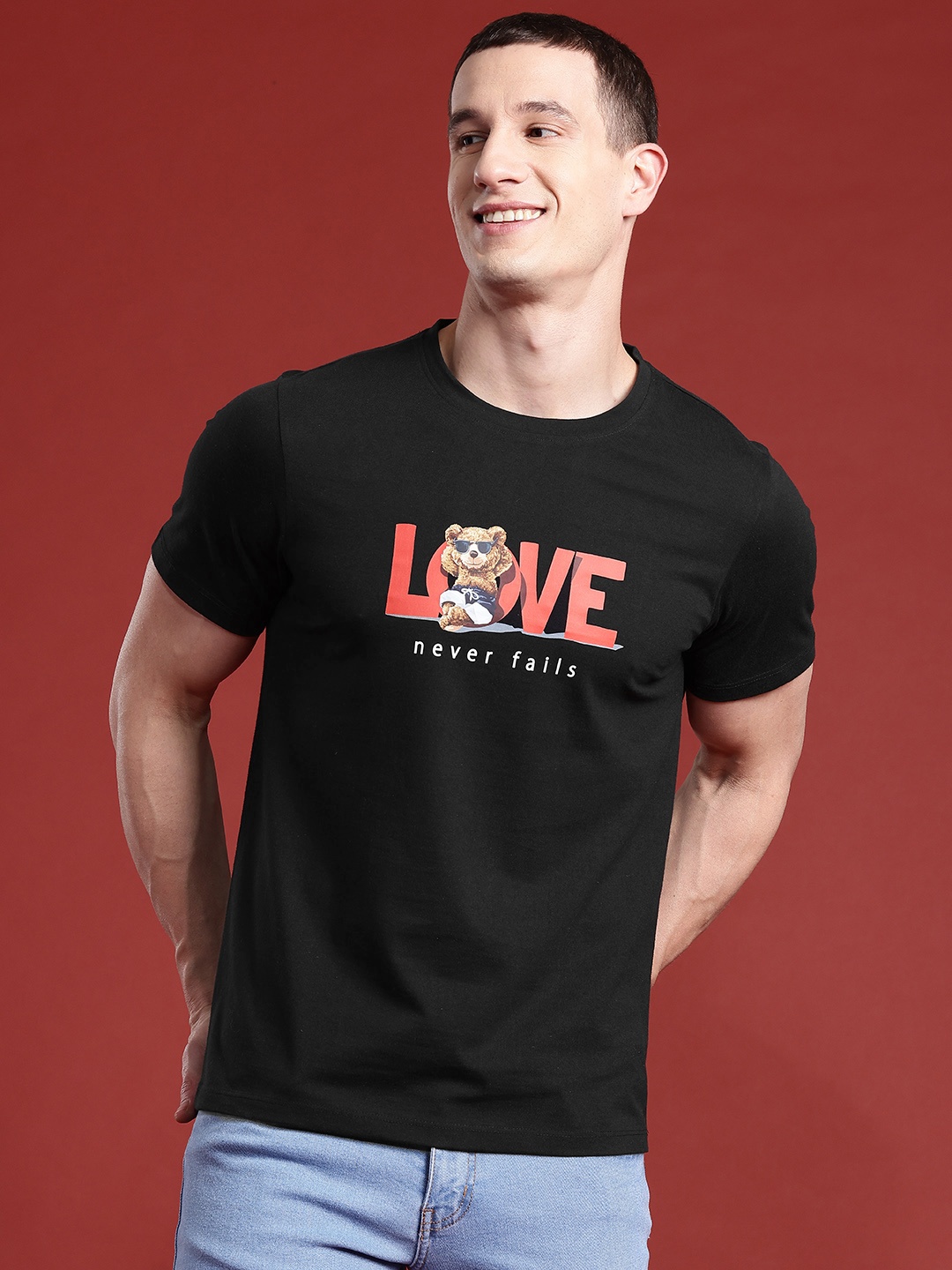 

Mast & Harbour Printed T-shirt, Black
