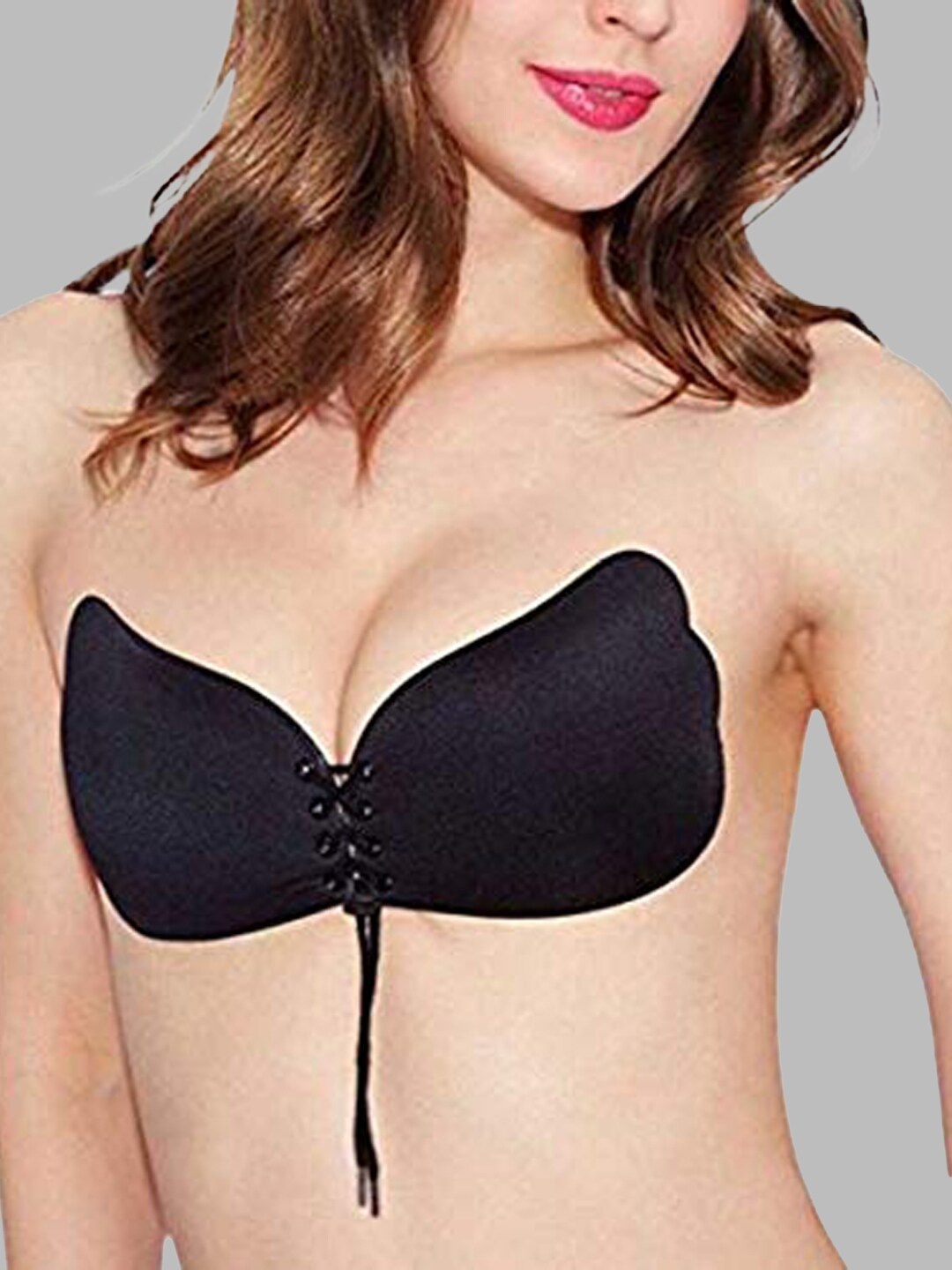 

Krelin Half Coverage Stick-On Bra, Black