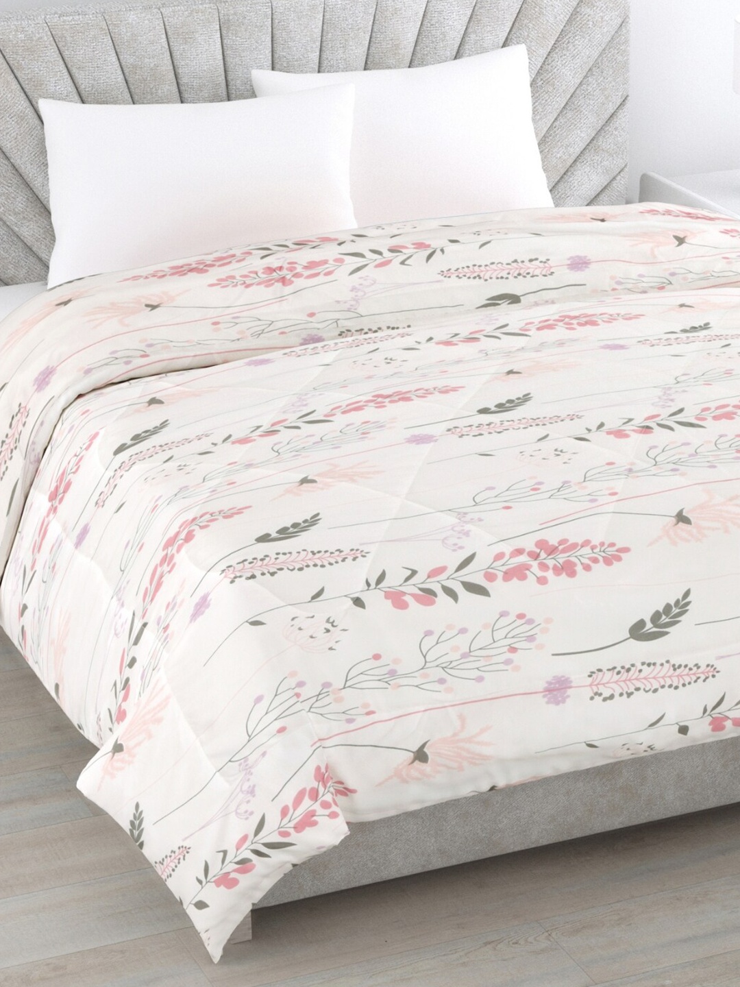 

haus & kinder Blue Heavy Winter Reversible 150 GSM Double Bed Comforter, Peach