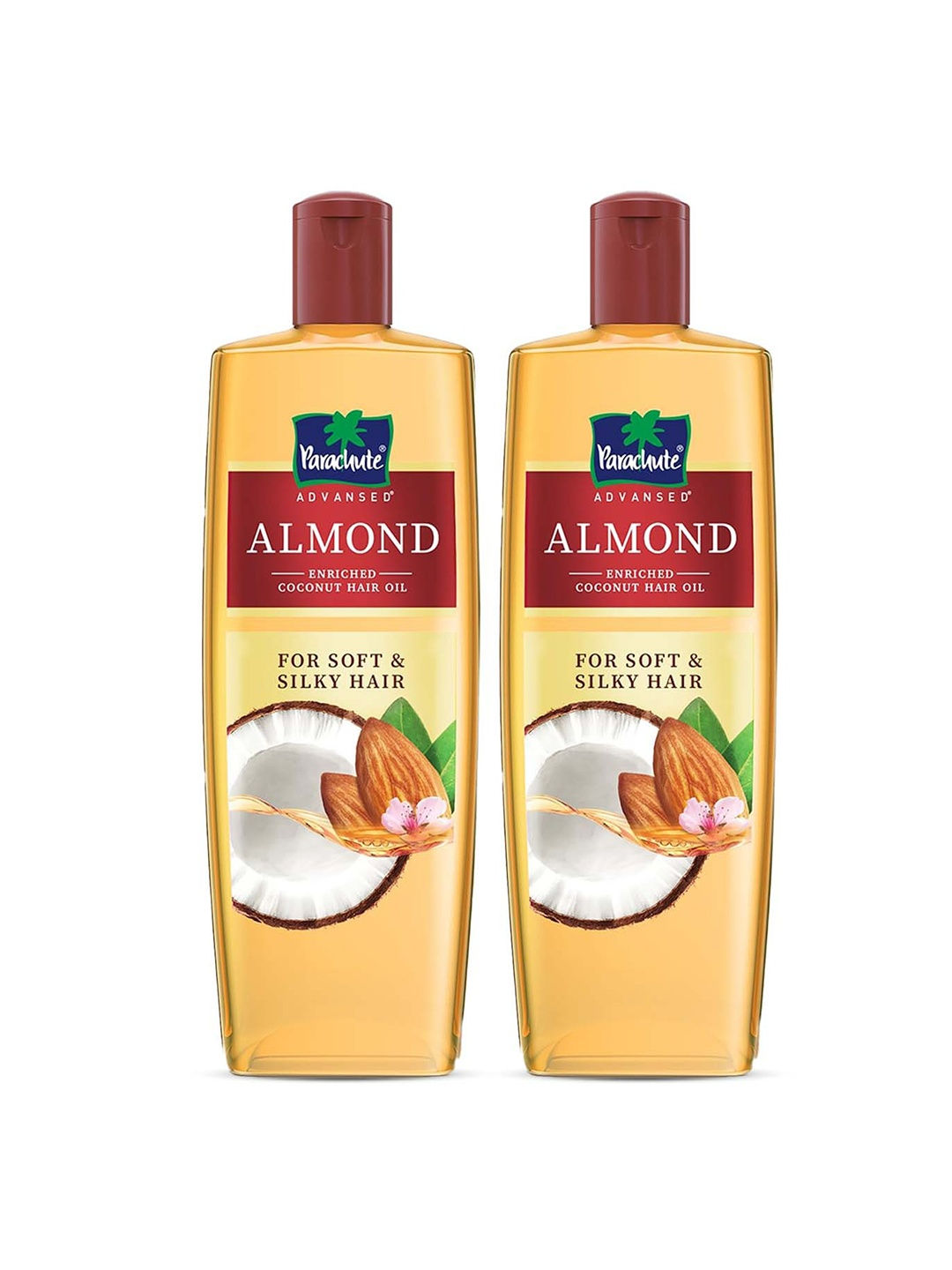 

Parachute Advansed Set of 2 Almond-Enriched Coconut Hair Oil - 300ml each, Brown