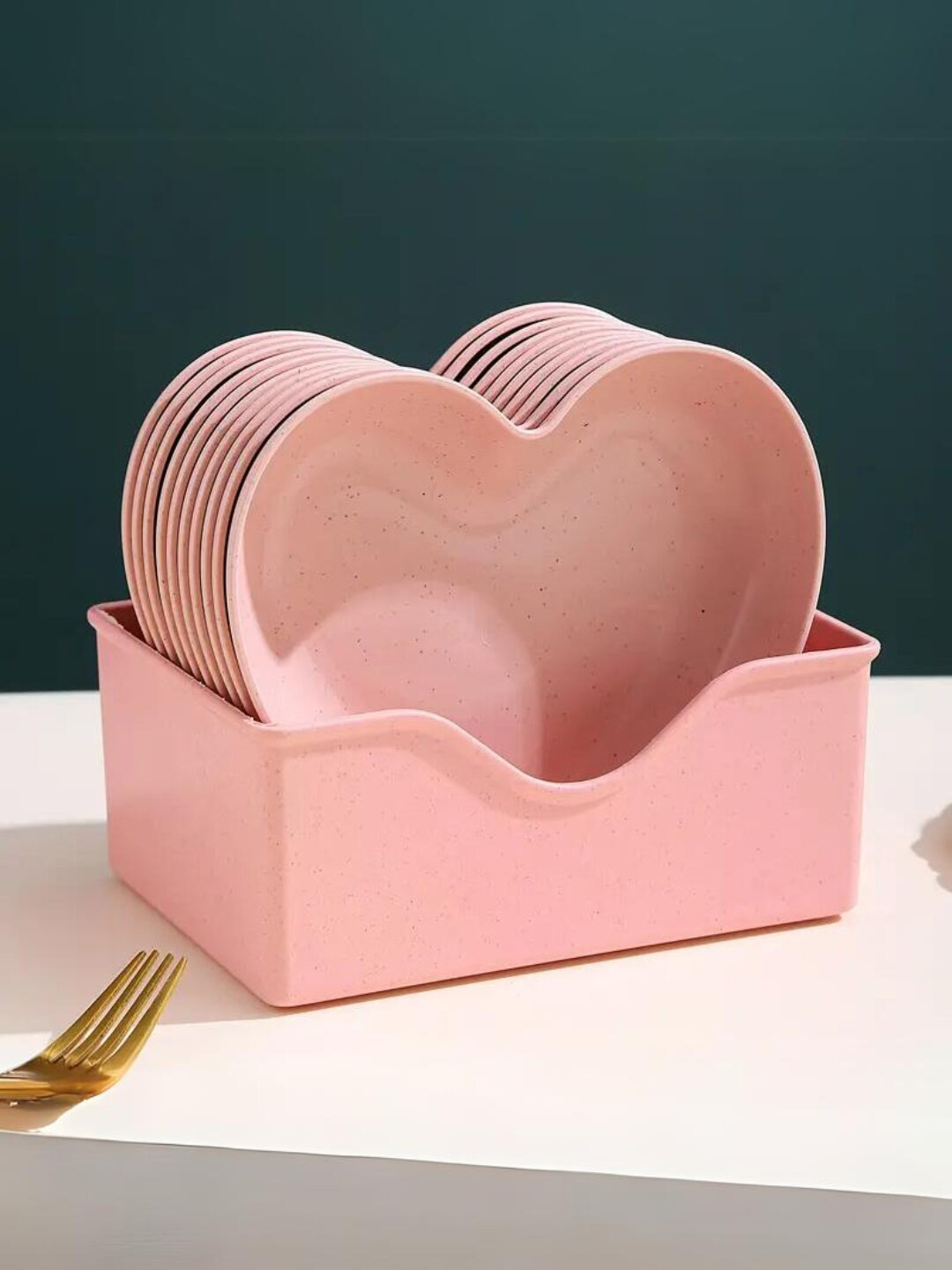 

YELONA Pink 10 Pieces Matte Plates