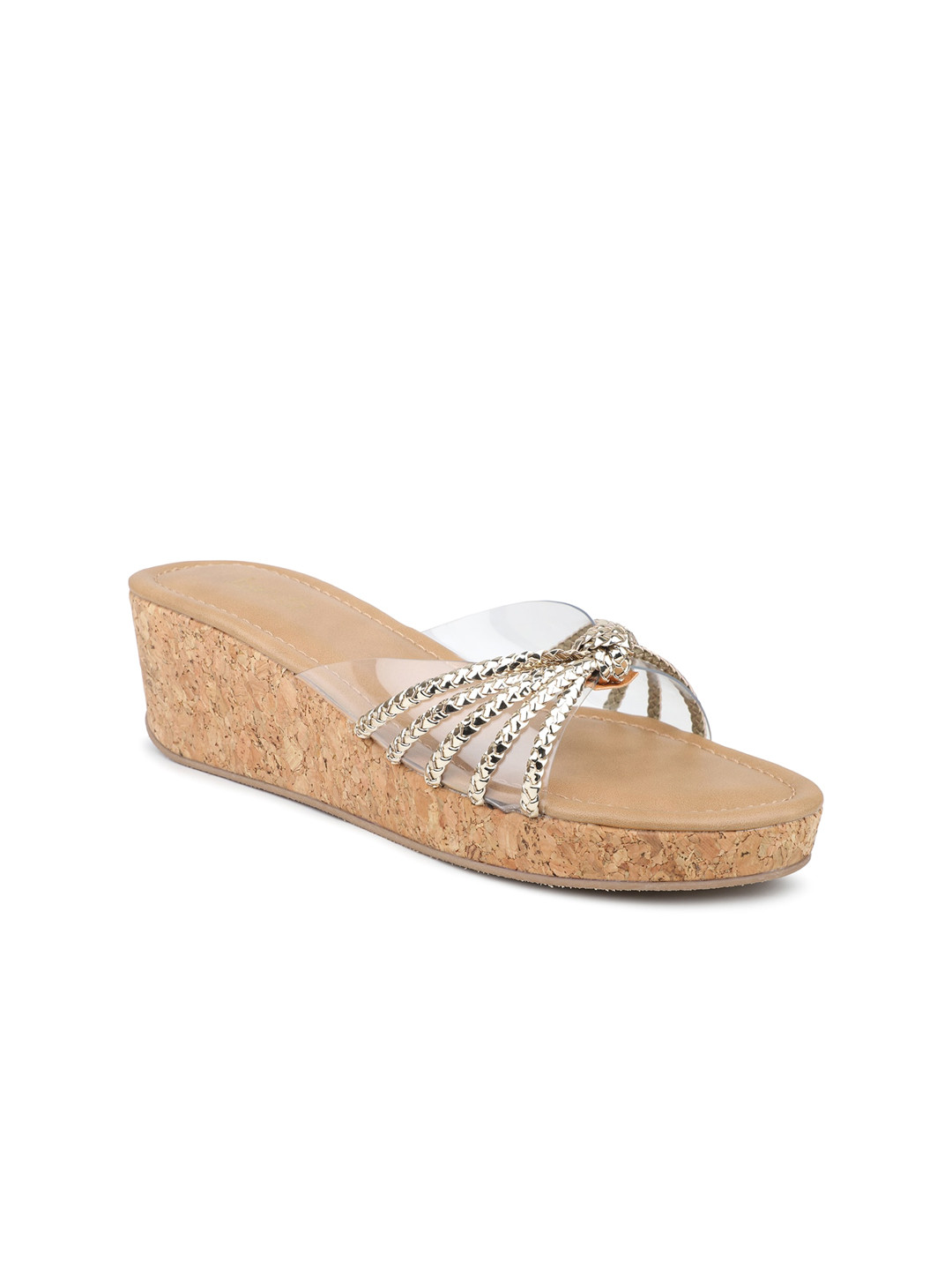 

Inc 5 Embellished Ethnic Wedge Heels, Gold