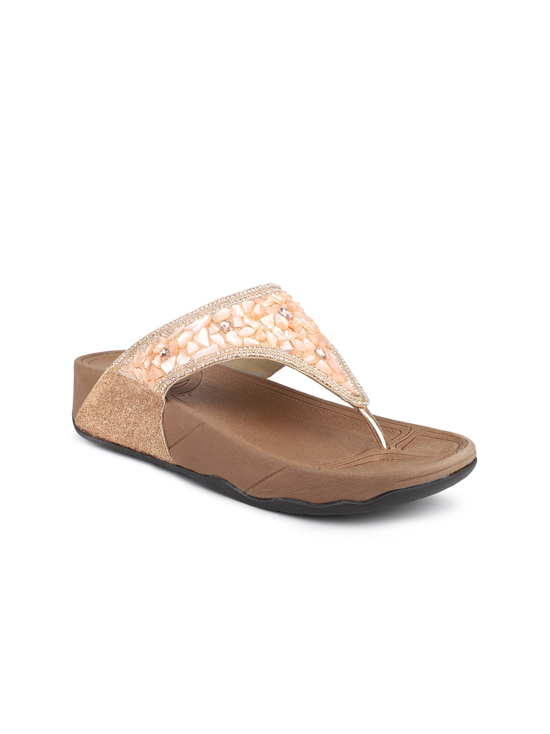 

Inc 5 Embellished One Toe Comfort Heels, Rose gold