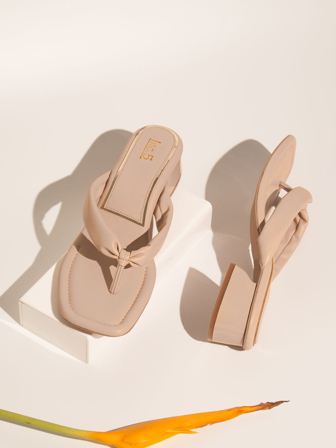 

Inc 5 Open Toe Block Heels, Beige