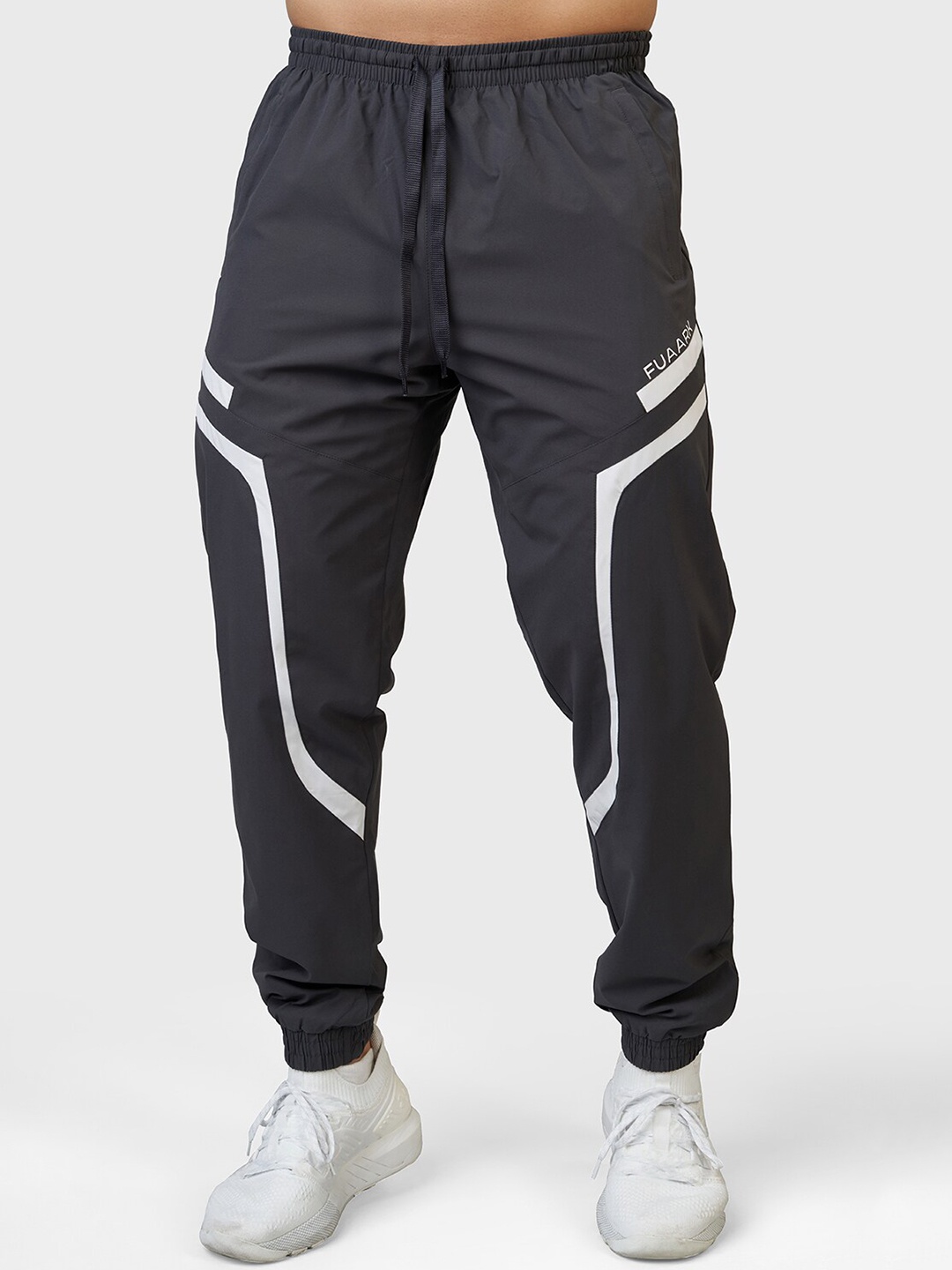 

FUAARK Men Anti Odour Mid Rise Joggers, Charcoal