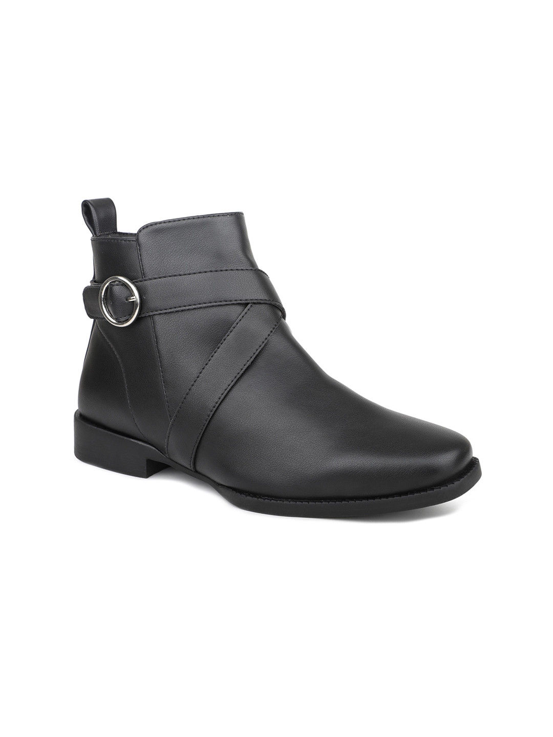 

Inc 5 Mid Top Boots With Buckle Detail, Black
