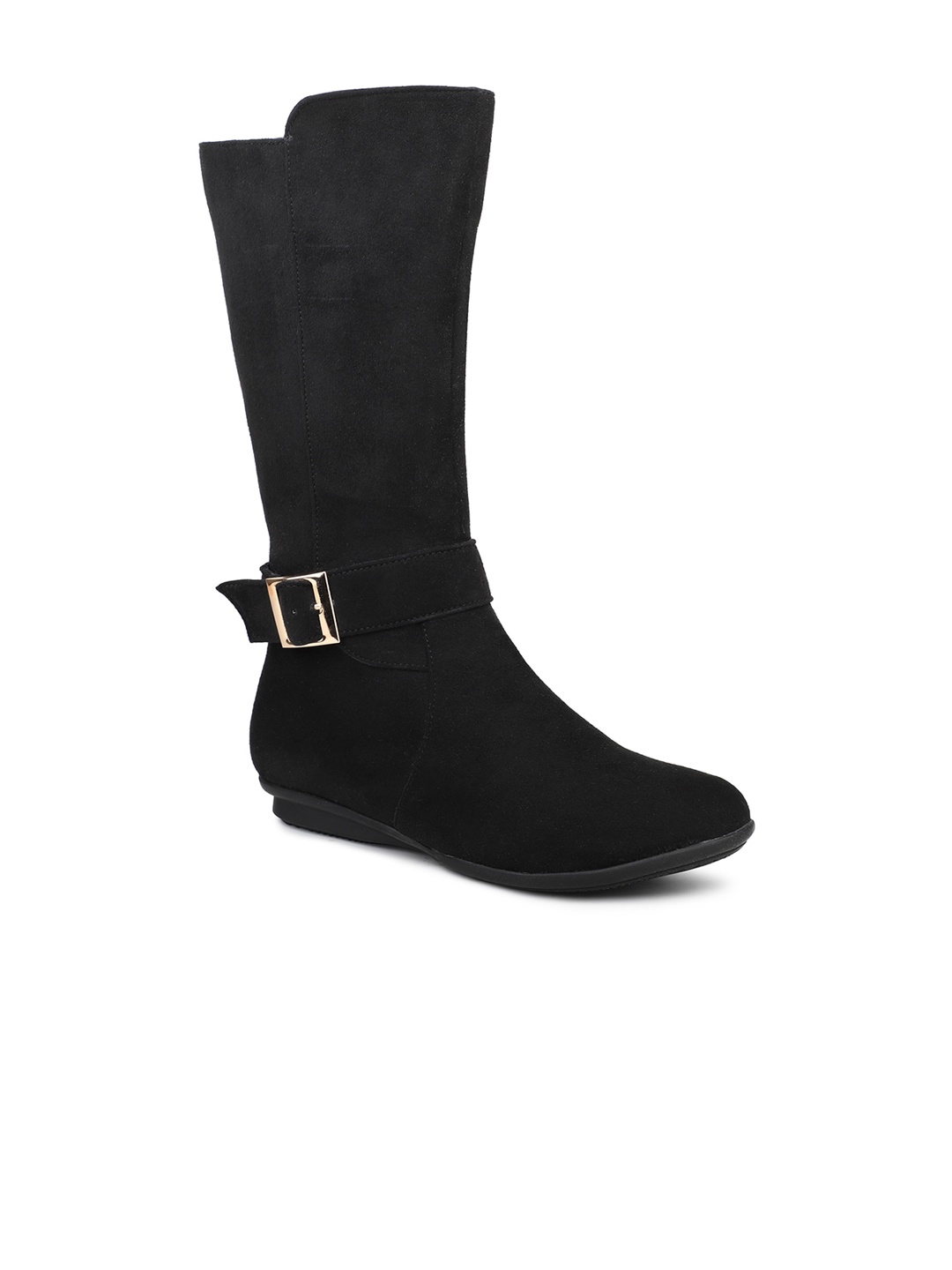 

Inc 5 Solid Knee High Boots With Buckle Detail, Black