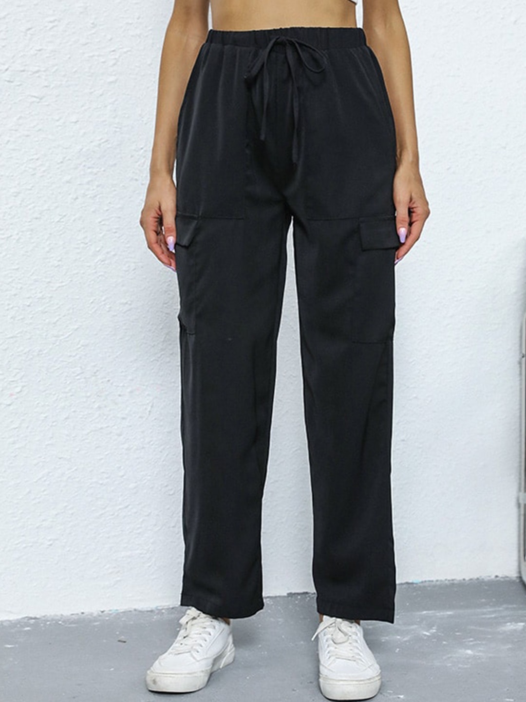 

StyleCast Women Black Printed High-Rise Joggers