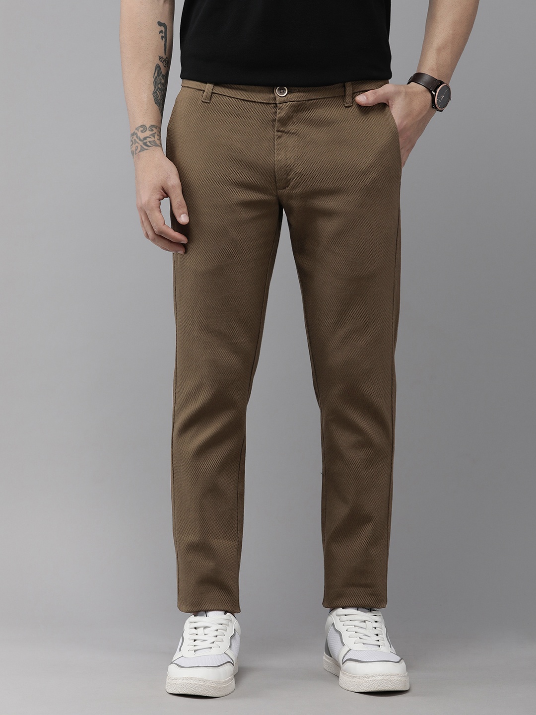 

U.S. Polo Assn. Men Slim Fit Trousers, Khaki