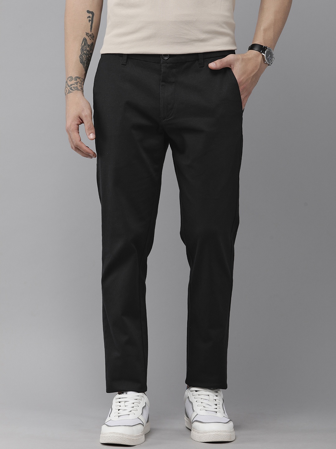 

U.S. Polo Assn. Men Trim Fit Chinos, Black