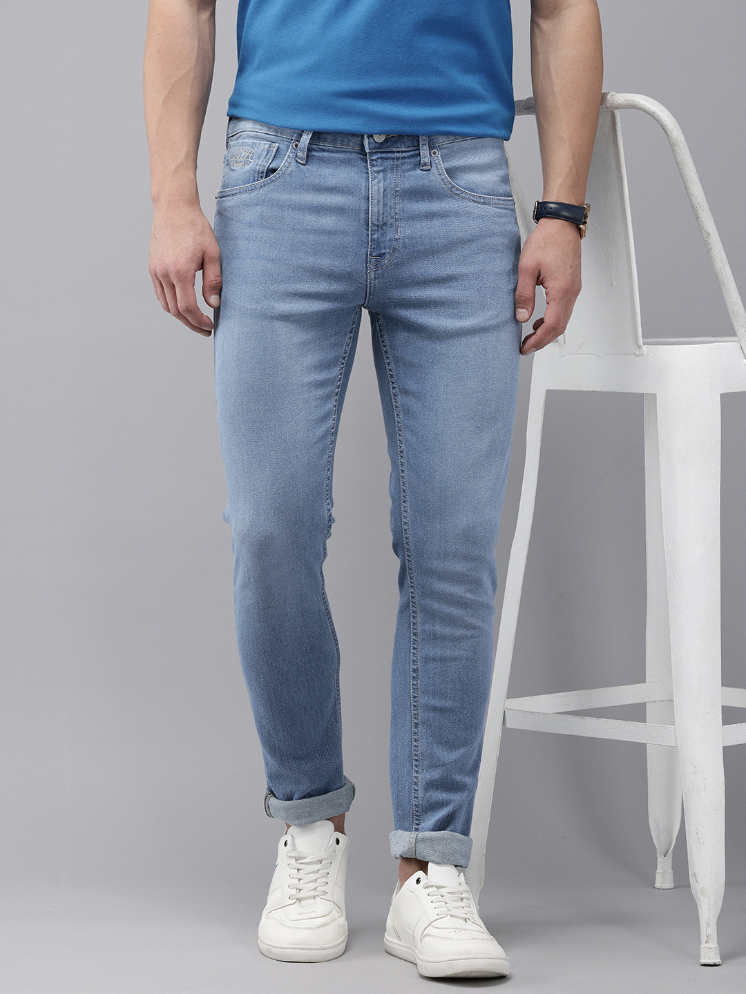 

U.S. Polo Assn. Denim Co. Men Regallo Skinny Fit Light Fade Stretchable Jeans, Blue