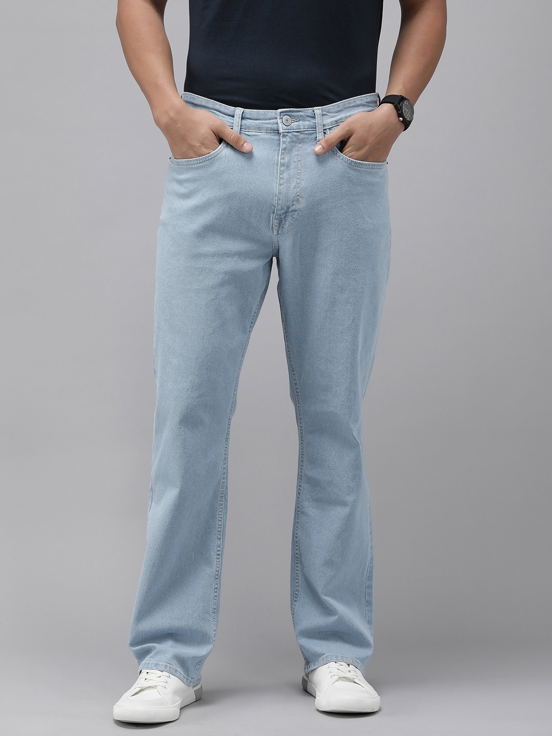 

U.S. Polo Assn. Denim Co. Men Bootcut Stretchable Jeans, Blue