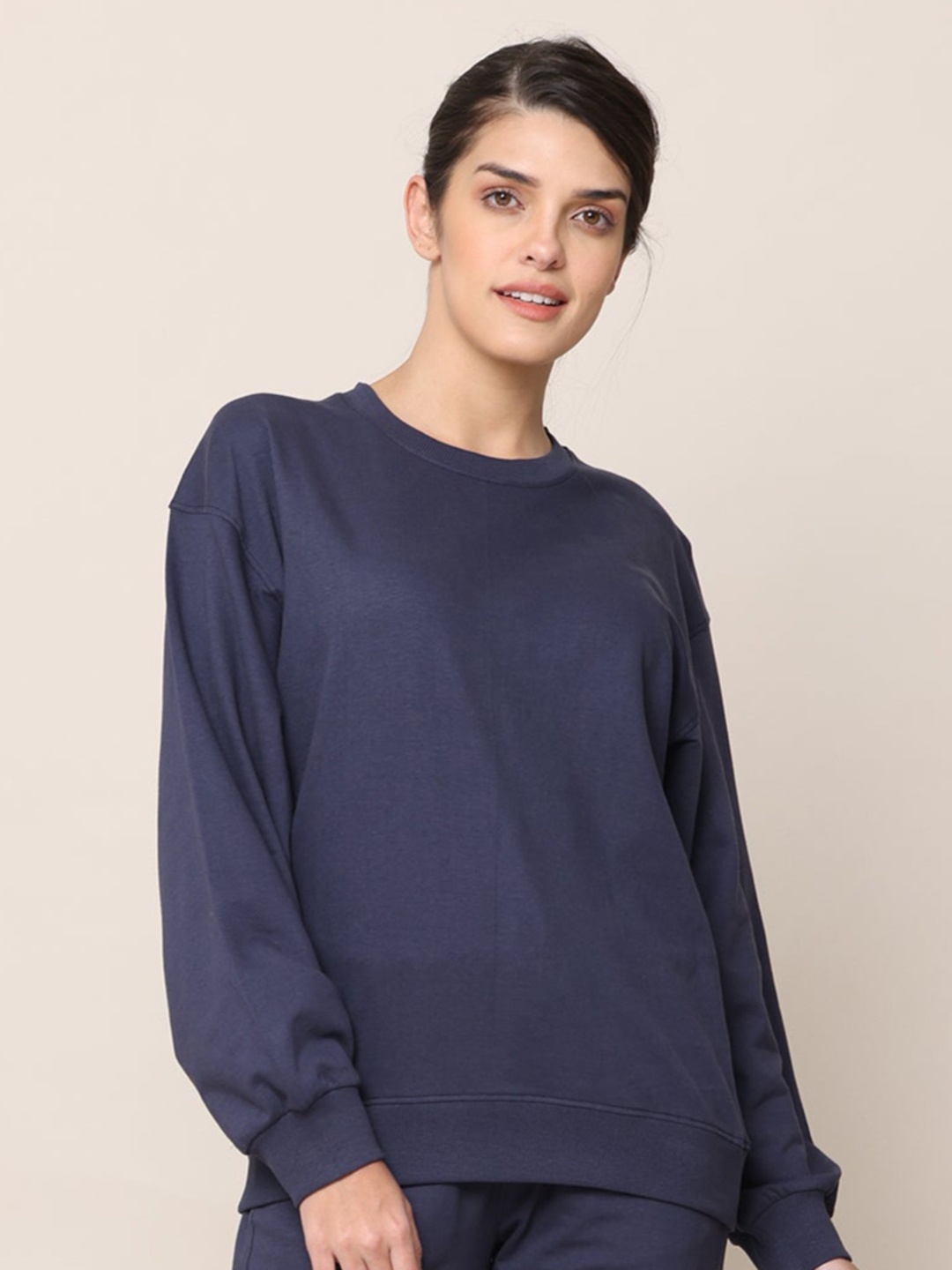 

Saltpetre Organic Cotton Pullover, Navy blue