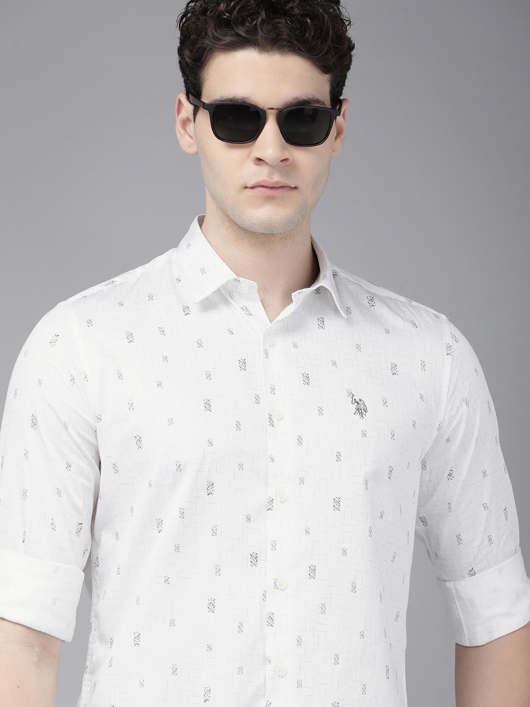 

U.S. Polo Assn. Tailored Fit Pure Cotton Shirt, White