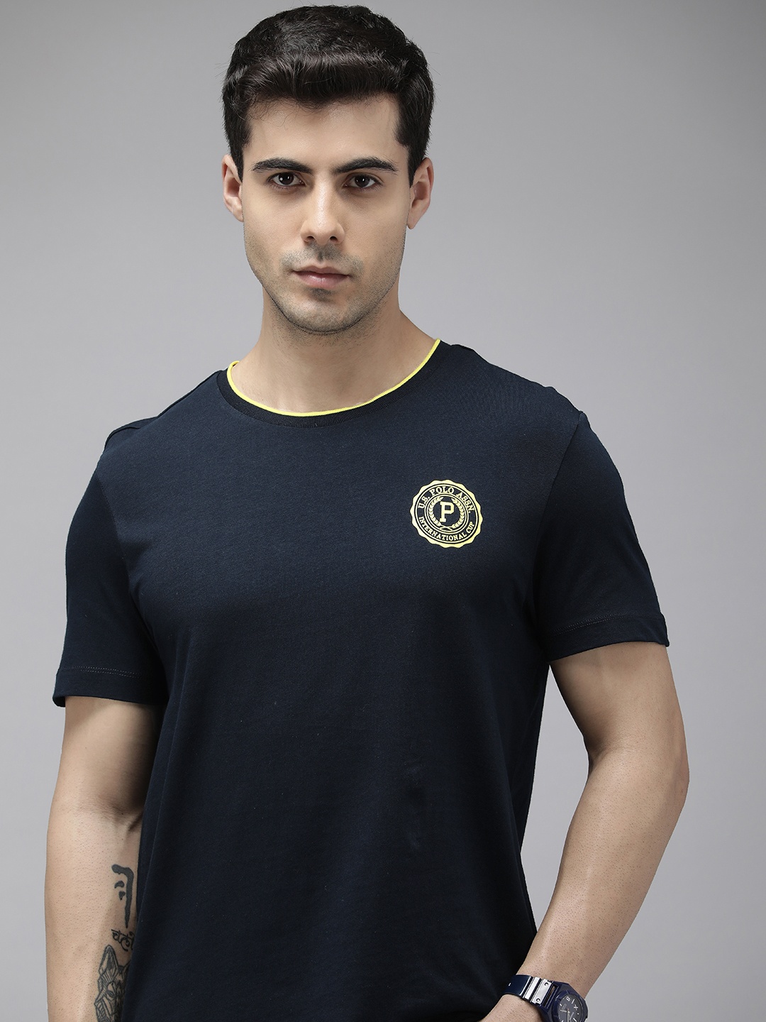 

U.S. Polo Assn. Pure Cotton Slim Fit T-shirt, Navy blue